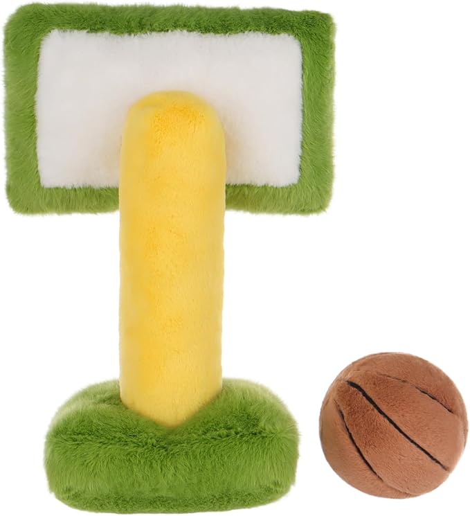 Apricot Lamb Happy Basketball Stuffed Animals for Kids, Soft Cute Plush Toys for Baby Girl and Boy, Fluffy Happy Basketball 10.3 Inches