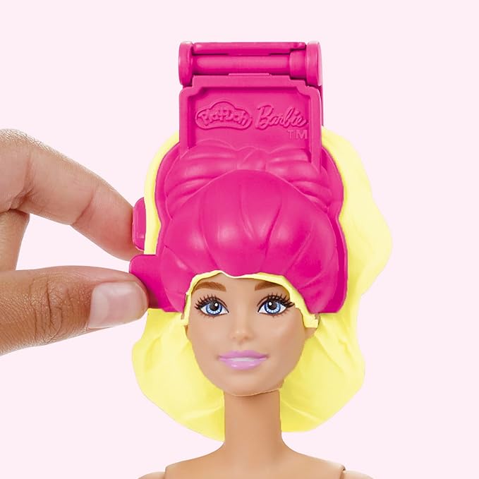 Play-Doh Barbie Ruffles and Bows Set, Make Doll Clothes with Modeling Compound & 9 Fashion Accessories, Arts & Crafts for Girls & Boys 5+