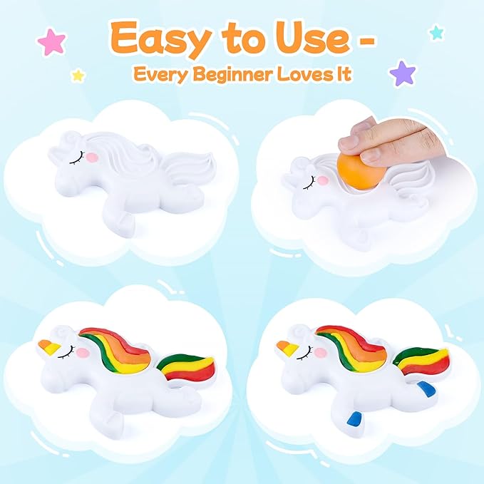 PLAY Color Dough Set for Kids for Grandkids Clay Set for Kids (Unicorn) Safe & Non-Toxic Color Dough Set for Boys Girls