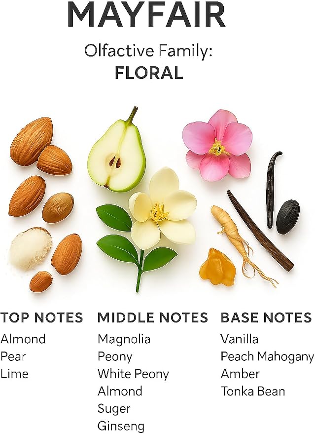 SevenAromas Mayfair | 145ml 5oz Hotel Scent Diffuser Oil | Floral | Peony, Vanilla & Magnolia | London-Inspired Luxury Aromatherapy