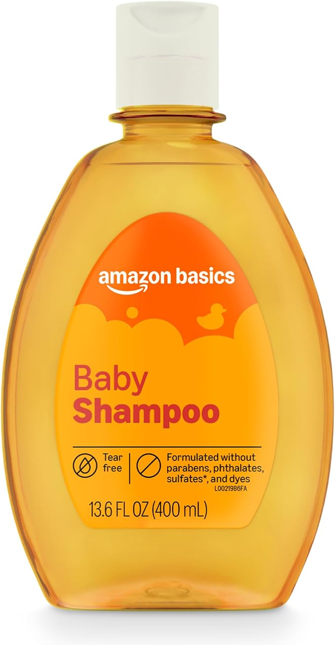 Amazon Basics Tear-Free Baby Shampoo, 13.6 Fluid Ounce, Packaging May Vary