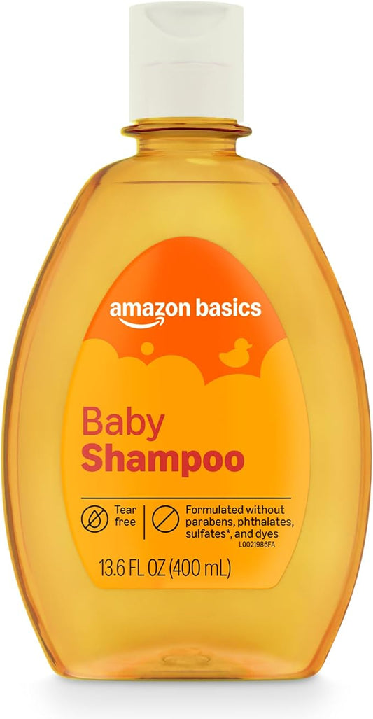 Amazon Basics Tear-Free Baby Shampoo, 13.6 Fluid Ounce, Packaging May Vary