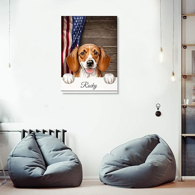 Custom Wooden Jigsaw Puzzles with Your Dog's Name on Danish Dachsbracke Art Print - 300 500 1000PCS Puzzles Game and Home Wall Decor