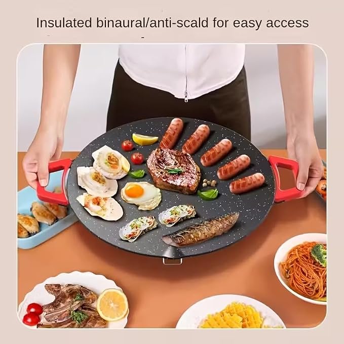 Smokeless Indoor Electric Grill & Nonstick Griddle – Compact, Fast-Heating Tabletop Grill for Steaks, Burgers, Pancakes, BBQ, and Everyday Indoor Cooking
