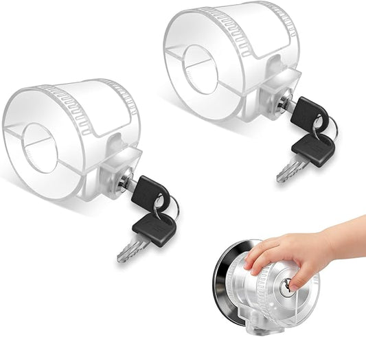 Door Knob Safety Self-locking Cover for Kids,Prevent Childproof Opening,Easy Install&Use,Child Safety Guards & Locks for Standard Round Knobs,1 Pack,