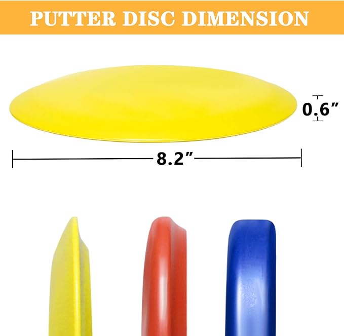 GOOSO Disc Golf Driver | Flying Golf Discs Set of 6 for Beginners – DIY Your Discs
