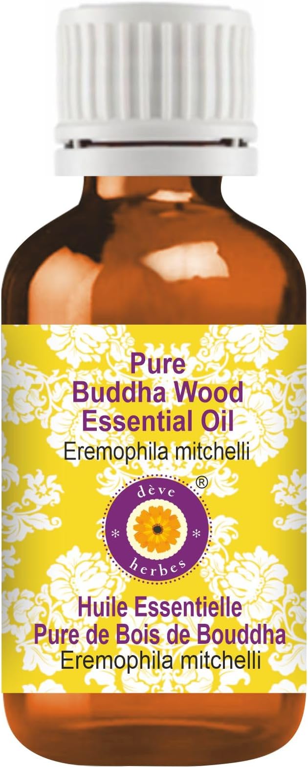 Deve Herbes Pure Buddha Wood Essential Oil (Eremophila mitchelli) Steam Distilled 100ml (3.38 oz)