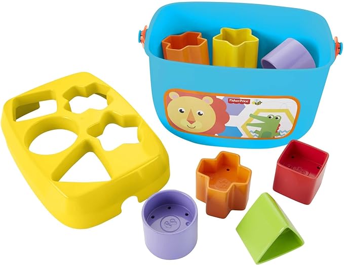 Fisher-Price Stacking Toy Baby's First Blocks Set of 10 Shapes for Sorting Play for Infants Ages 6+ Months