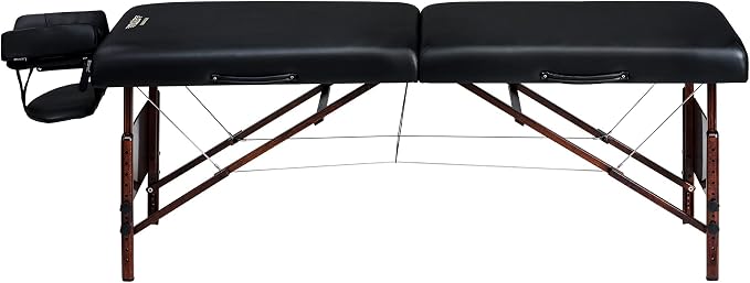 Master Massage 30" Del Ray Pro Portable Massage Table, Adjustable Height, 750 lbs Working Capacity – Professional Lash, Spa & Tattoo Bed
