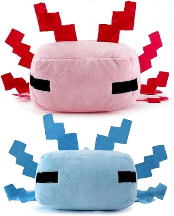 Plush Toys, Plush Toy Soft Pillows, Suitable for Video Game Enthusiasts, Children's Birthday Parties, Christmas Preferred Gifts (Pink/Blue)
