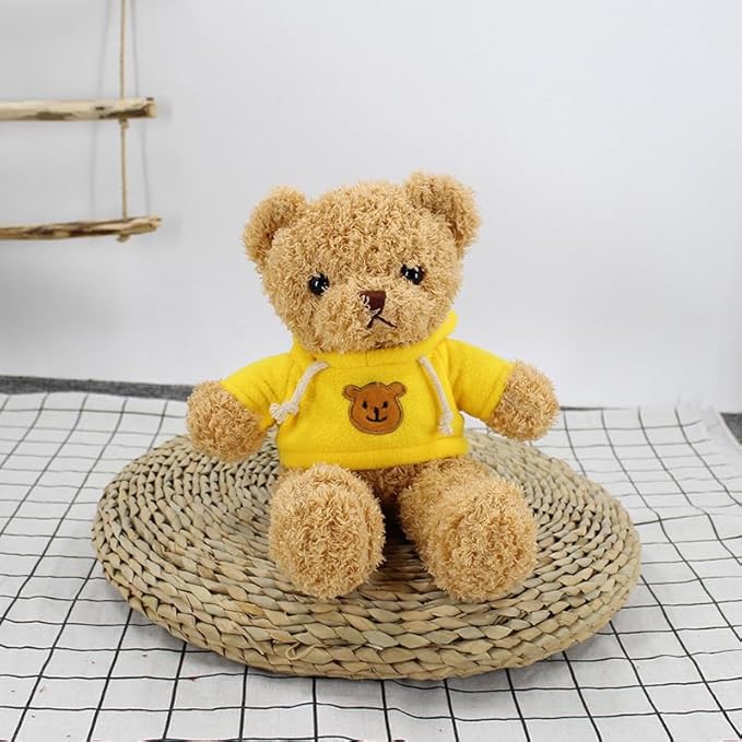 Teddy Bear Stuffed Animal Cute Teddy Bears Plush Toy 11.8 inch for Girls Boys (Yellow Teddy Bear)