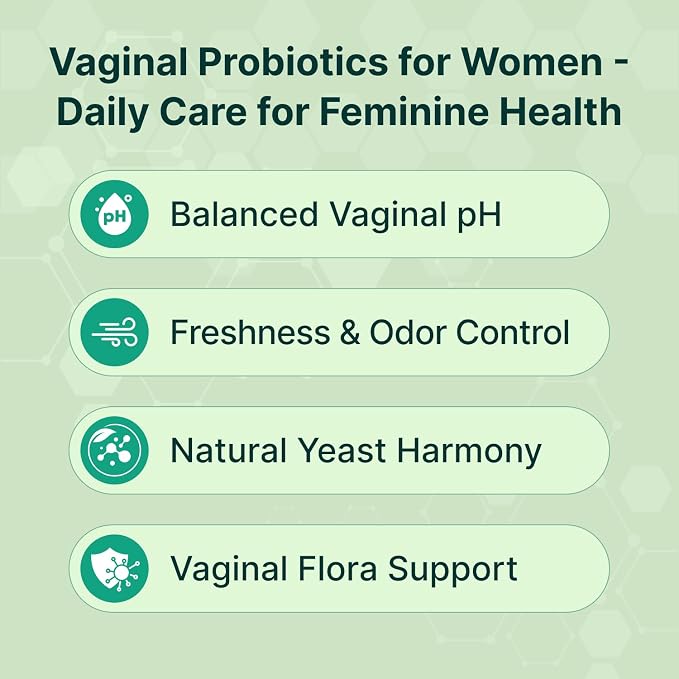 VINATURA Lactobacillus Rhamnosus, Reuteri, Gasseri, Plantarum, Crispatus, Acidophilus Probiotics - Probiotics for Women, Women Vaginal Health, Gut and Digestive Health - 30 Capsules