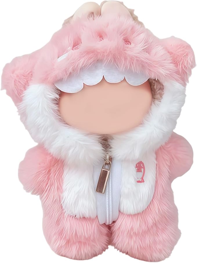 17cm Doll Clothes,Pink Cute Shark Outfit Accessories Set for 6.7inch Dolls Girls, 1-Piece Marine-Themed Costume Accessory Halloween Doll Clothes Set