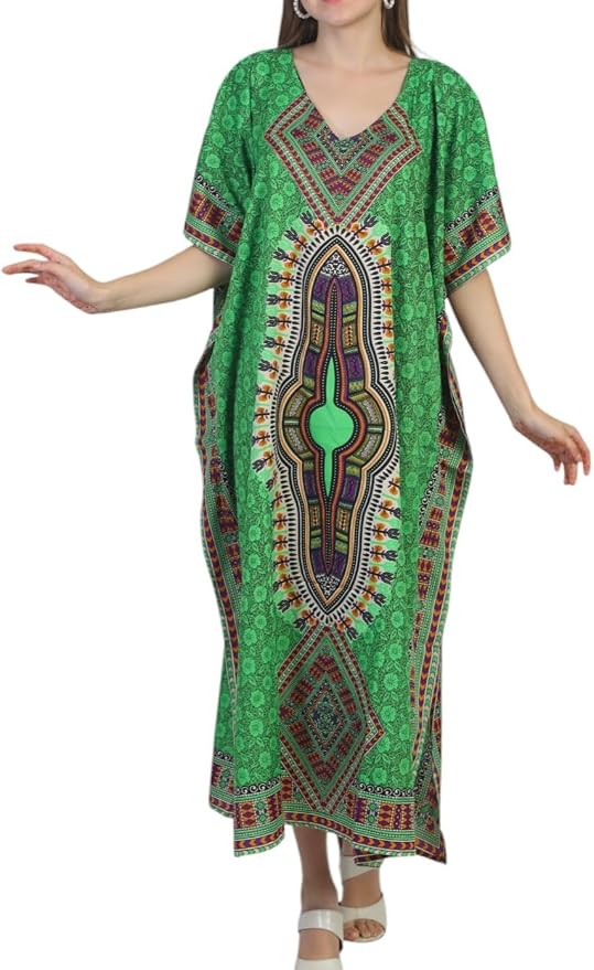 SheKaf Womens Turkish Kaftan Kimono Maxi Dress Caftan Beach Swimsuit Cover up Loungewear