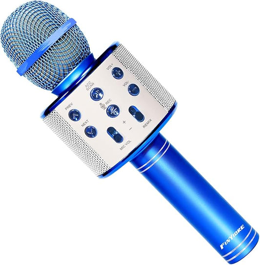 Karaoke Micorphones for Kids Wireless Bluetooth Karaoke Machine for Child Musical Toys Micorphones for Girls Boys Children Birthday Party Home KTV Thanksgiving Kids Gifts