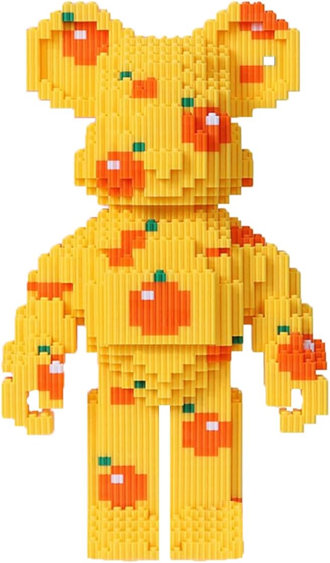 GAMTIM Animal orangeBear Bear Model Set,(4180Pieces) –Ornaments Building Blocks