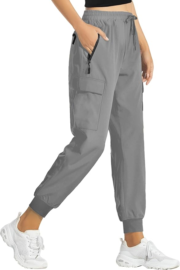 Buauty Lightweight Hiking Pants Women,Quick Dry Joggers Cargo Pants Casual Workout Travel Athletic Summer with Pockets 2024