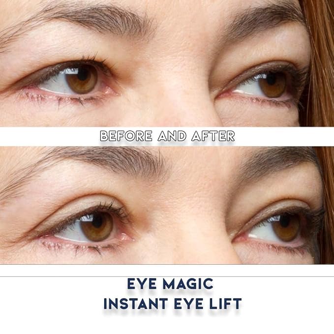 Eye Magic Premium Original Eye Lift Kit - Medium-Kit Size, 64 Count, Strips + Wax/Gel, Original Premium Kit, Made in USA