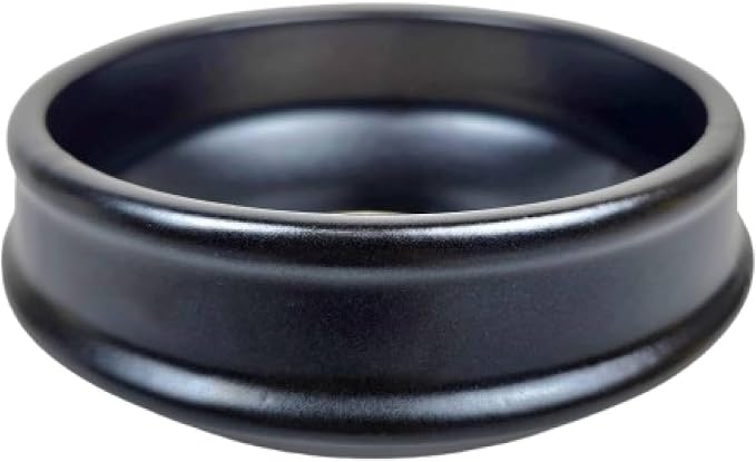 Korean Hot Pot Ttukbaegi 7 Inch Dolsot Clay Cooking Bowl, Direct Fire Safe Ceramic Casserole for Soup, Rice, Noodles, Microwave & Dishwasher Safe Stoneware Stew Pot, Made in Korea, 2.6 Inch Height