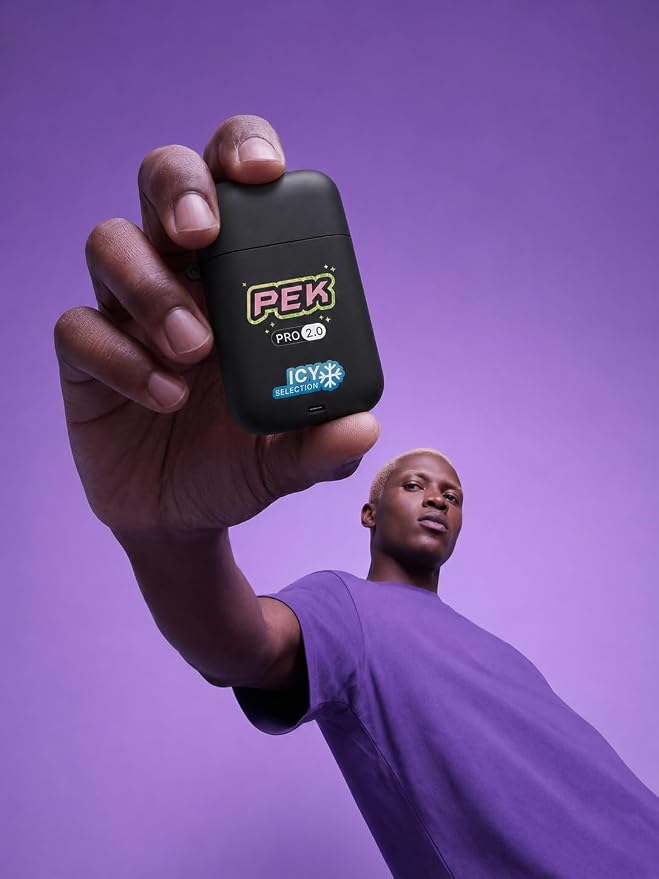 PEK Nasal Stick - Strong Cooling Menthol Inhaler for Energy & Focus | Aromatherapy Nasal Inhaler with Natural Essential Oils | Portable Dual-Nostril Mood Boost | Energy Flavor (Watermelon)