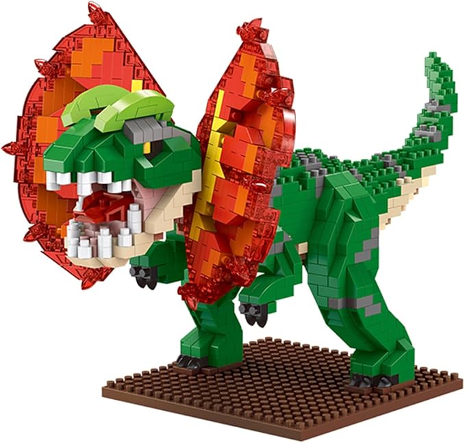 Dinosaur Micro Mini Building Block Sets for Adults, No Compatible with Lego, Building Toys for Home & Office Decor, MOC 3D Creative Model Gifts for Christmas