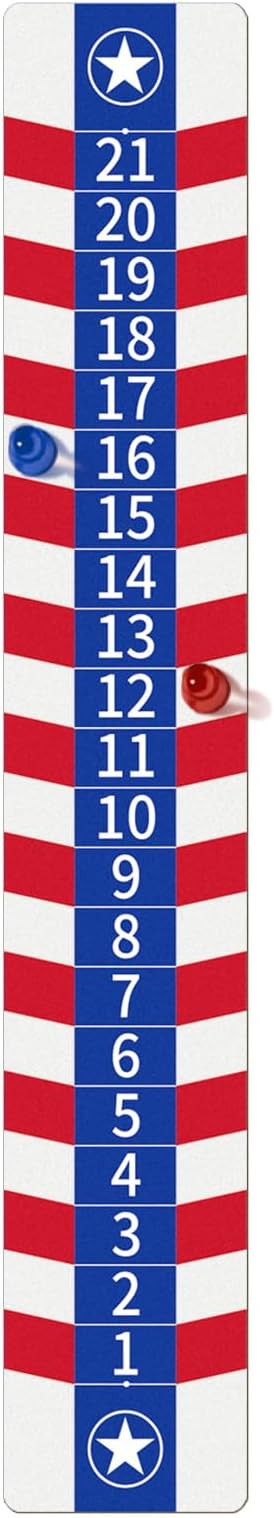 1 PC Cornhole Scoreboards, Magnetic Decal with Score Keepers for Corn Hole Boards, Scoreboard for Cornhole Game Easy to Install Keep Track of The Score
