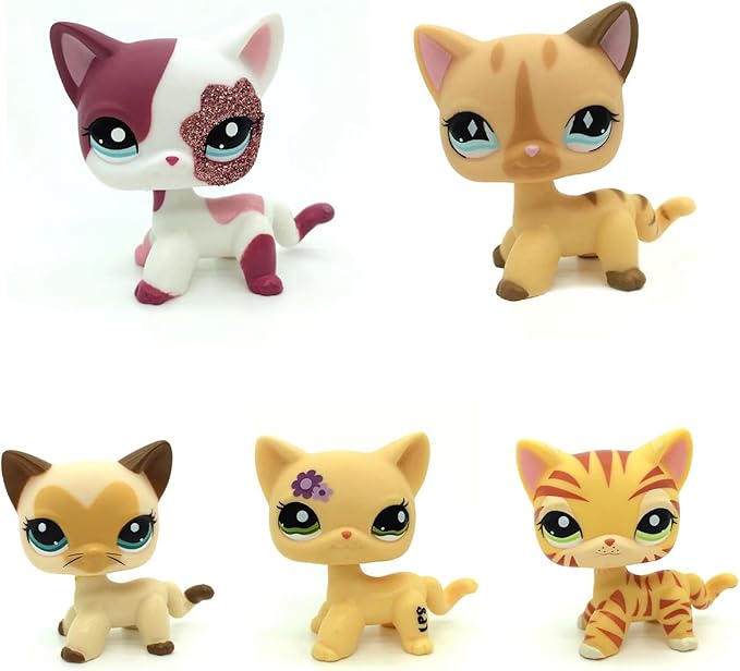 LPS pet Shop Animal Action Figures Dog Cat Kids Boys Girls Gift (1pcs Random)
