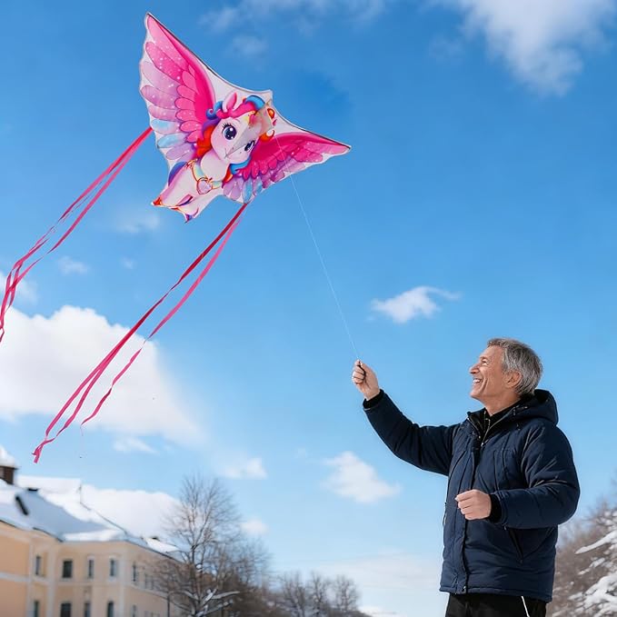 Butterfly Kites for Kids & Adults, Easy to Fly Design with Long Tail for Stability, for Kids Ages 4-8 & Beginners, Beach & Park Use | Family Outdoor Fun