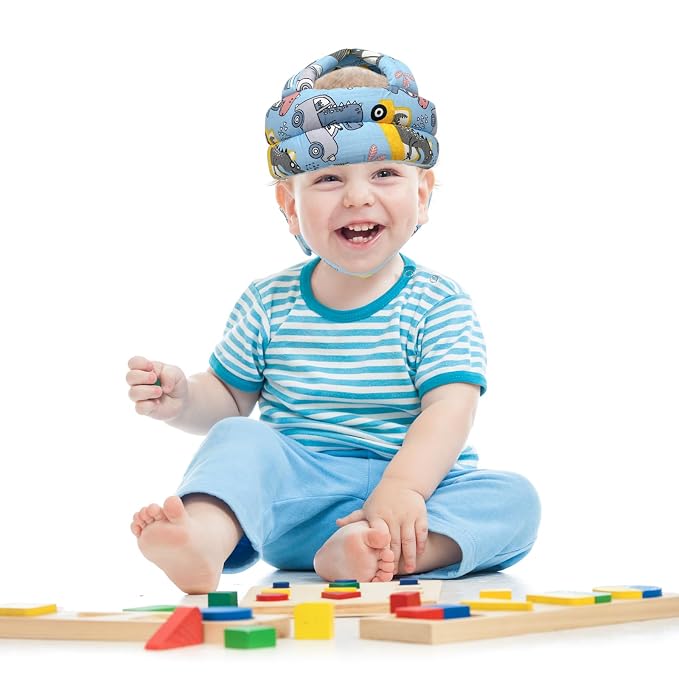 Baby Head Protector Baby Helmet for Crawling Walking, No Bumps Safety Head Adjustable Protective Cap for Walking, Playing (Style 3)