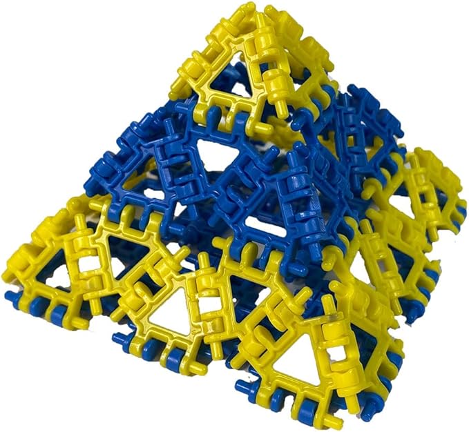 That Hinge Toy 82 Piece Blue + Pink Set, Animal + More STEM Construction Toy Building Set