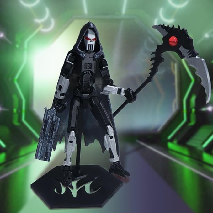 T13 Action Figure,3D Printed Titans Figure Multi-Jointed Movable ，Titan 13 Nova 13, Best Birthday Festival Gift (Death White)
