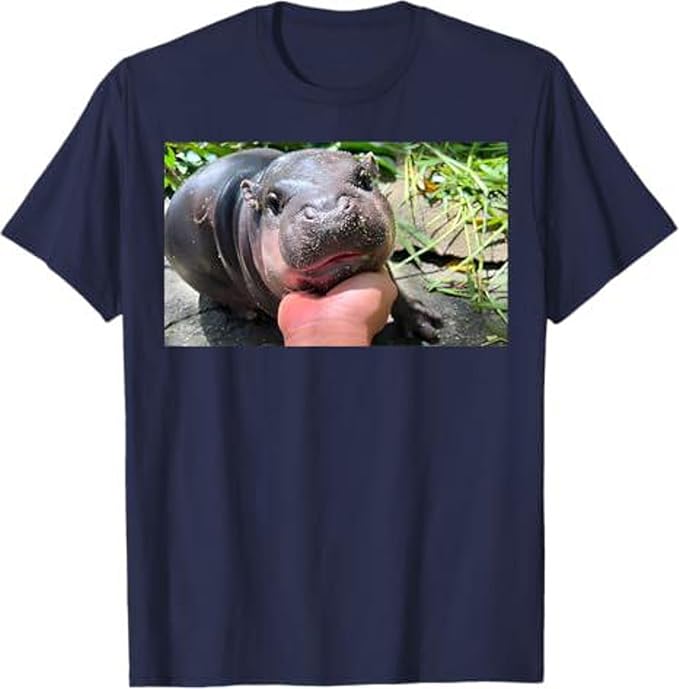YOUNG GREEN Moo Deng Cute Sweatshirt Moo Deng Bouncy Pig T-Shirt The Cute Baby Hippo Sweatshirt Gift For Womens