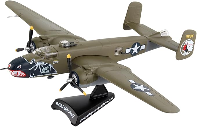 Daron Postage Stamp USAF B-25J Mitchell Betty's Dream Vehicle (1/100 Scale),unisex-children