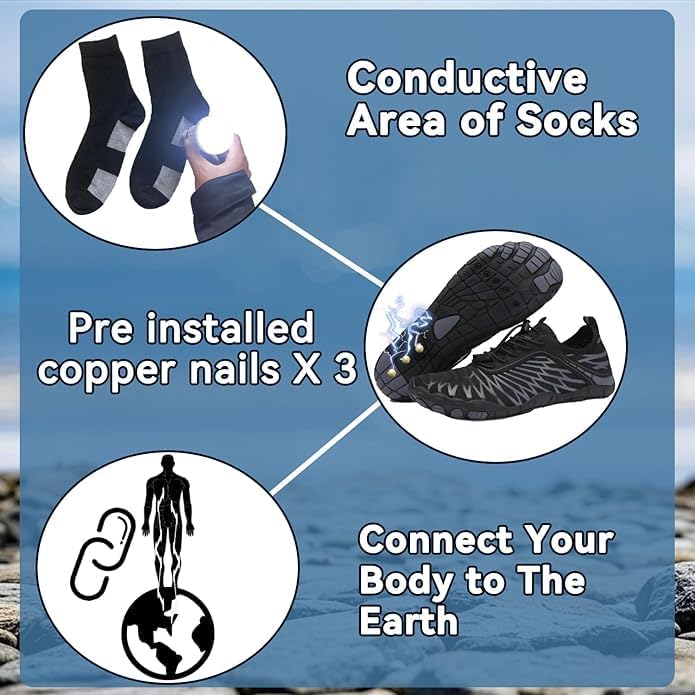 ELETON Barefoot Shoes Women Men Footwear, Wide Toe Box Hiking Zero Drop Non-Slip Quick-Dry River Boat Pool Beach Water Shoes, Lightweight Swimming Running Walking Sneakers Unisex