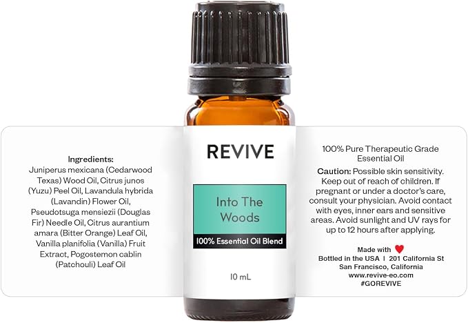 Into the Woods Essential Oil Blend by Revive Essential Oils - 100% Pure Therapeutic Grade, for Diffuser, Humidifier, Massage, Aromatherapy, Skin & Hair Care