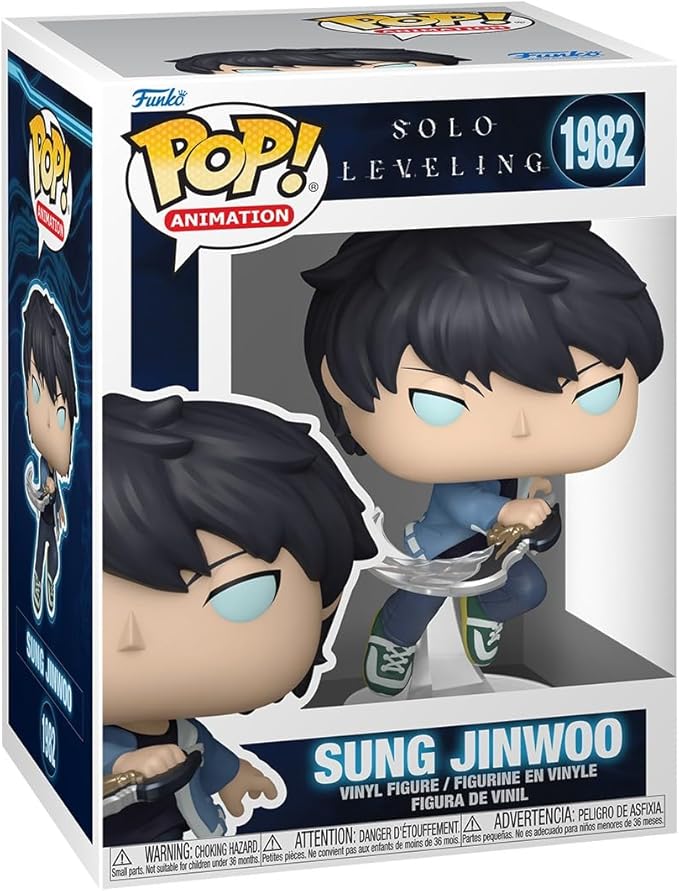Funko Pop! Animation: Solo Leveling - Sung Jinwoo - 1/6 Odds for Rare Chase Variant - Styles May Vary - Collectable Vinyl Figure - Gift Idea - Official Merchandise - Toys for Kids & Adults