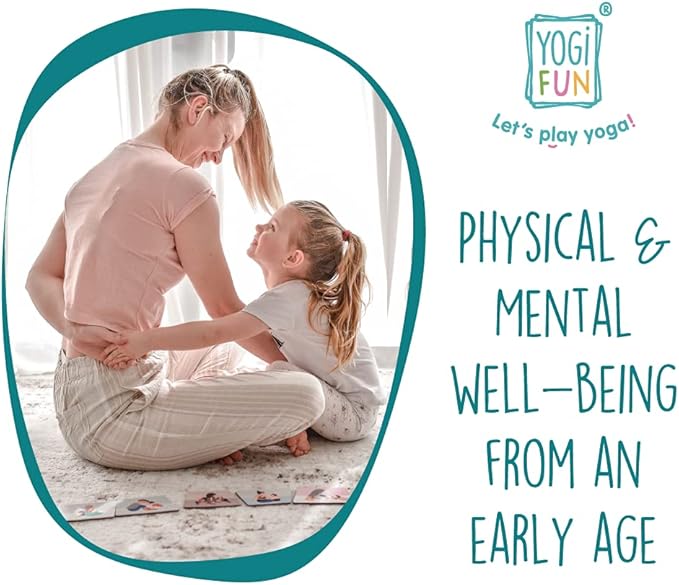 Yoga Train Game, Mindfulness Cards for Kids and Adults, Fun Game, Family Yoga Game