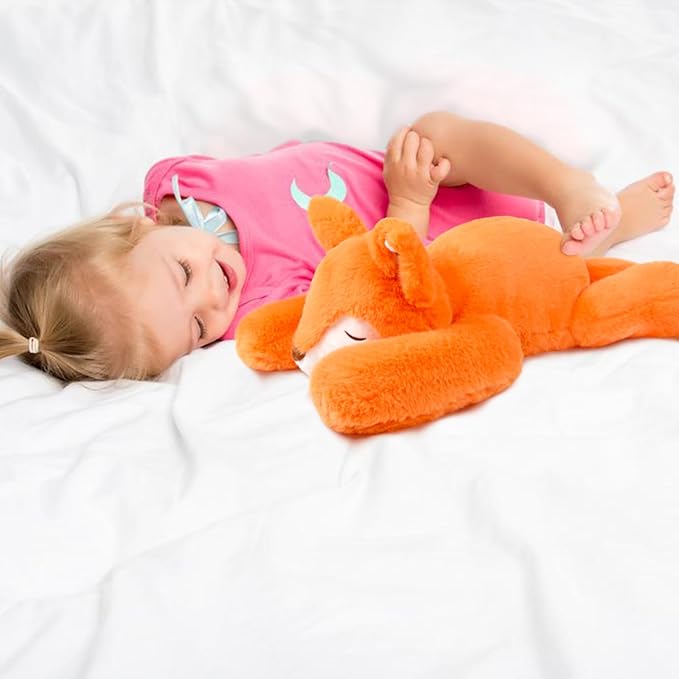 Niuniu Daddy 20" | 3.3 Pound Fox Weighted Stuffed Animals, Giant Fox Sensory Body Pillow Plush Toy, Heavy Weighted Lap Animals with Adults Kids & Soft Squishy Fur for Birthday
