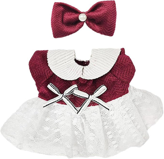 17cm Dolls Clothes,6.7 Inches Cute Doll Clothes Set,Doll Accessories for Collectors,Dress Up Doll Clothing Set Replacement Fashion Outfit Collection(NO Dolls)(Style 1)