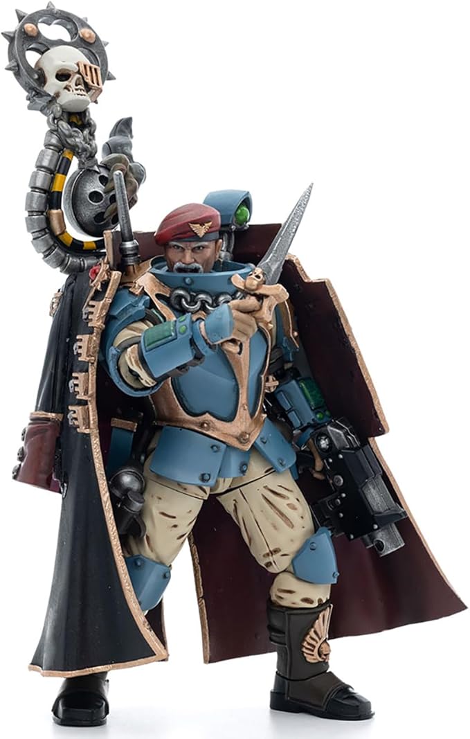 JOYTOY Warhammer 40K 1/18 Action Figures - Astra Militarum Tempestus Scions Command Squad 55th Kappic Eagles Tempestor Prime Perfect for Collectors & Decor - an Ideal Figurine Gift - JT5123