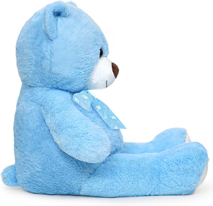 Teddy Bear Stuffed Animal 16'' Small Teddy Bear Gift for Christmas Birthday Blue