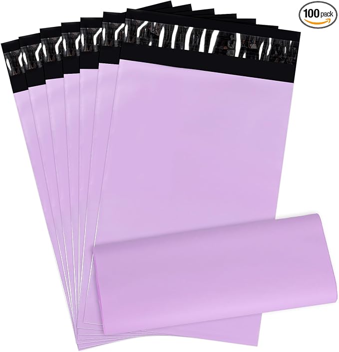 Sanitary Napkin Disposal Bags 100 Pcs Period Bag 5.9'' x 9.1'' Self-Sealing Odor-Proof Great Adhesion Rectangular Plastic for Feminine Hygiene Tampon Pad (Purple)