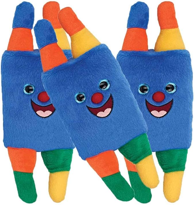 3 Pack Simchat-Torah Plush Torah Toy for Kids 14" Tall Colorful Stuffed Torah Figure for Sukkes Simchat Tora Happy Torahs for Upsherin Kids Judaica Gift