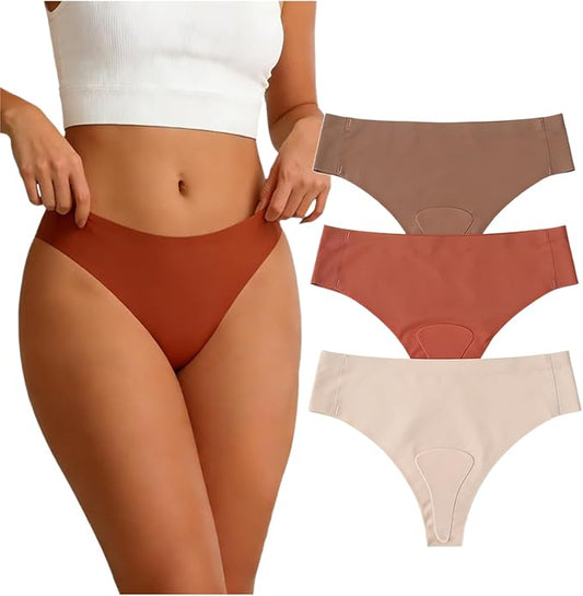 Camel Proof Underwear for Women Low Waist Seamless G-string Gym No Show Thong Panty Liners Concealer Thongs