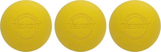 Velocity Lacrosse Balls - 1, 2, 3, 6, 12, 18, 24, 36, 60 and 120 Packs - for Practice, Official NFHS and College Approved Size