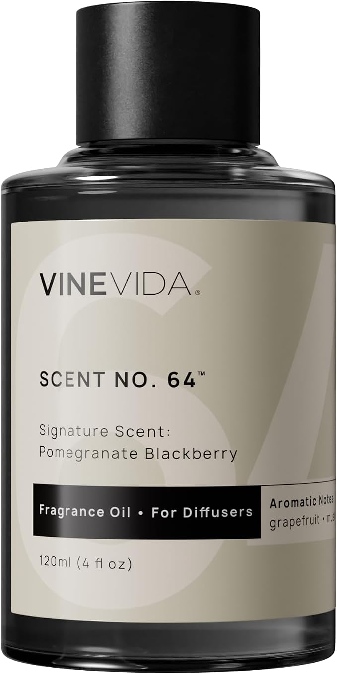VINEVIDA [4 Fl Oz] Pomegranate Berry Fragrance Oil for Cold Air Diffusers, Essential Oils for Diffuser Oil Refill & Air Freshener Room Spray