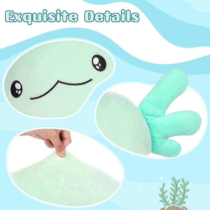 Tezituor Giant Axolotl Stuffed Animal 48 inch Long Plush Toy for Kids Adults Green Salamander Body Pillow for Girls 6-12, Axolotl-Lover Gifts Christmas Valentine's Day Easter, Glow in The Dark