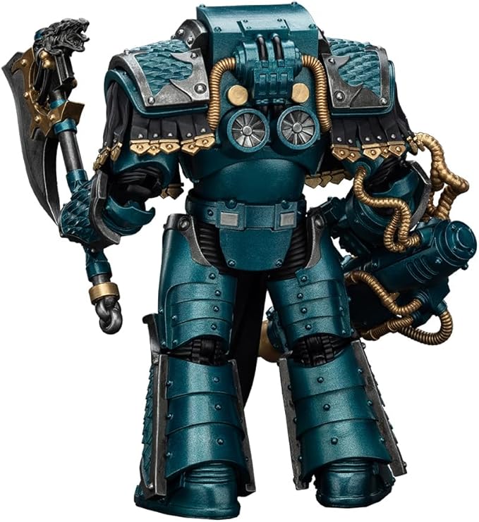 JOYTOY Warhammer 40K The Horus Heresy 1/18 Action Figure-Alpha Legion Lernaean Terminator with Conversion Beam Cannon-Collection Model Birthday Gifts