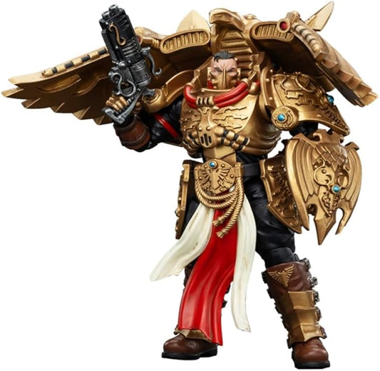 JOYTOY Warhammer The Horus Heresy Legio Custodes Custodian Venatari Squad Venatari with Kenetic Destroyer 1, 1:18 Scale 5.4in Action Figure Mecha Joy Toy Collection Model