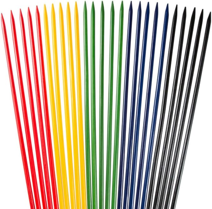 Jumbo Pick Up Sticks Classic Wooden Game, Outdoor or Indoor Fun Strategy and Coordination Game for Adults and Kids by Hey! Play! Multicolor, 32 X 3 X 5"